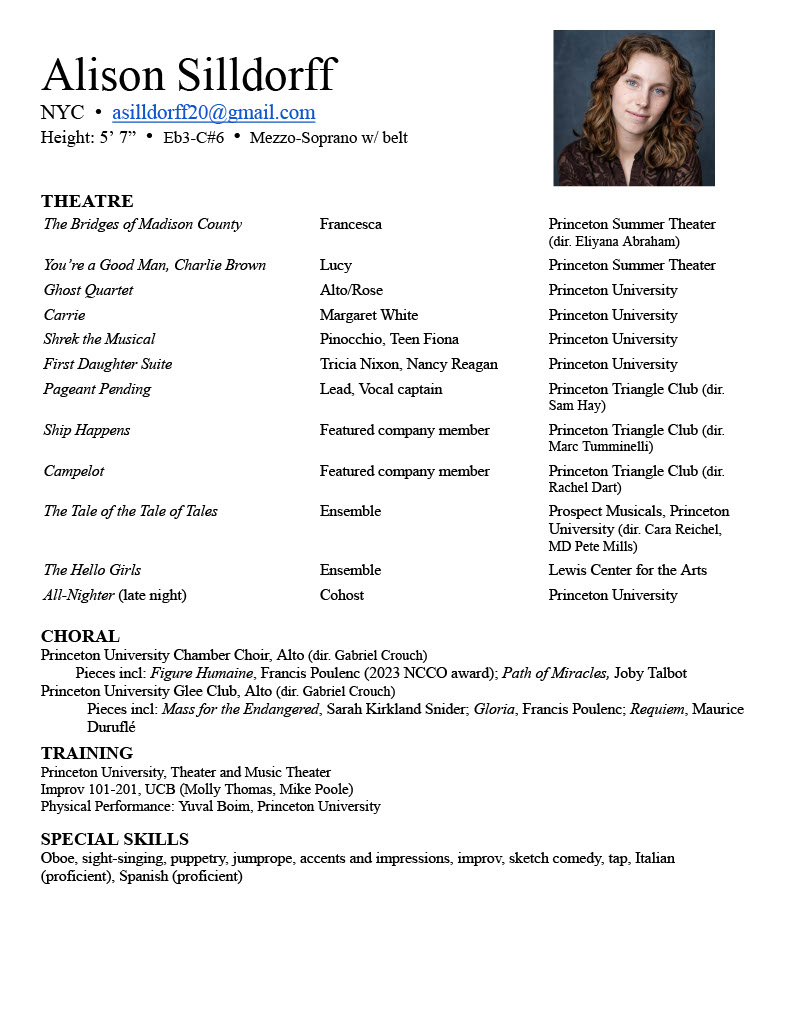 Alison Silldorff — resume
